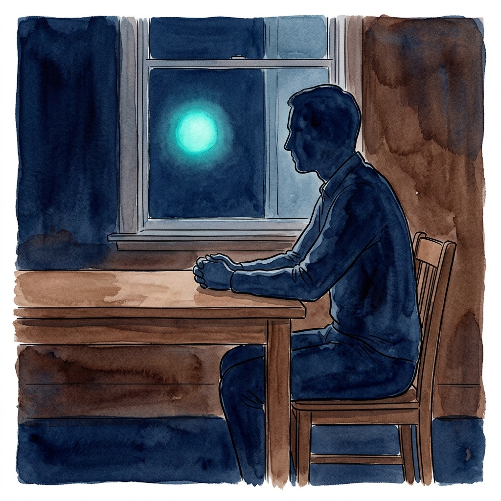 Watercolor illustration capturing James R.'s recovery moment